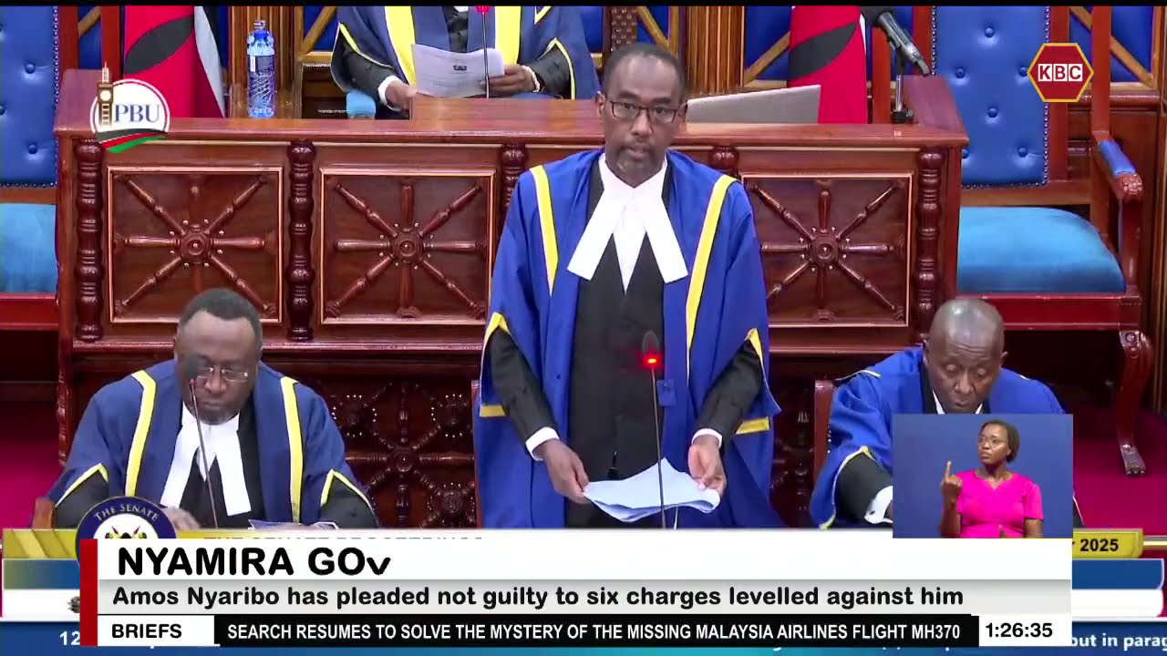 Embattled Governor Amos Nyaribo has pleaded not guilty to 6 charges levelled against him