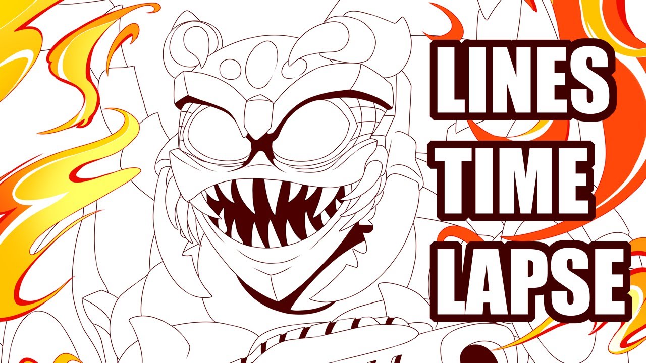Primitive Beasts Zine Cover [Lineart Timelapse]