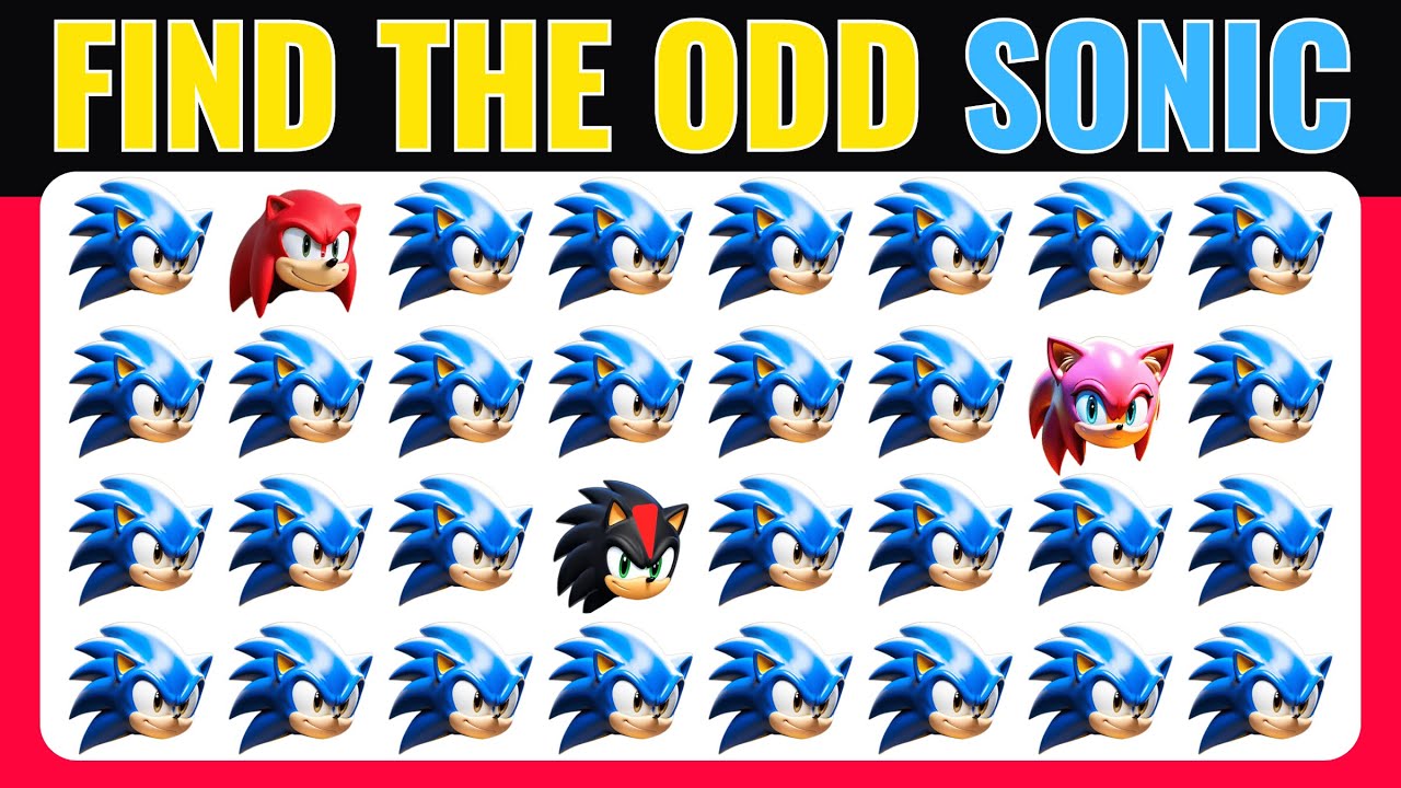 Find the ODD One Out | 🌟Sonic the Hedgehog 3 Edition🦔🎬💙20 Levels Quiz | 2025 Quiz!
