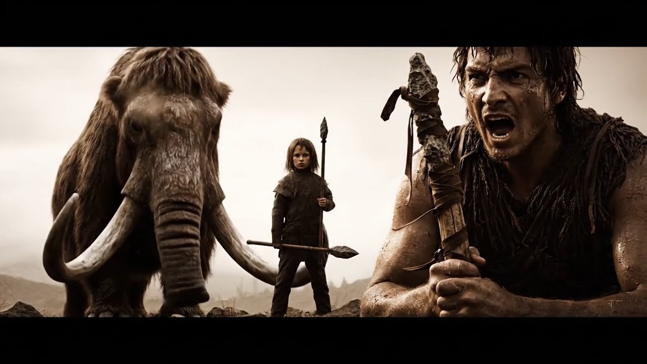 A Boy Faces a Giant Mammoth 🦣🔥 | Stone Age Survival & Hunting Story