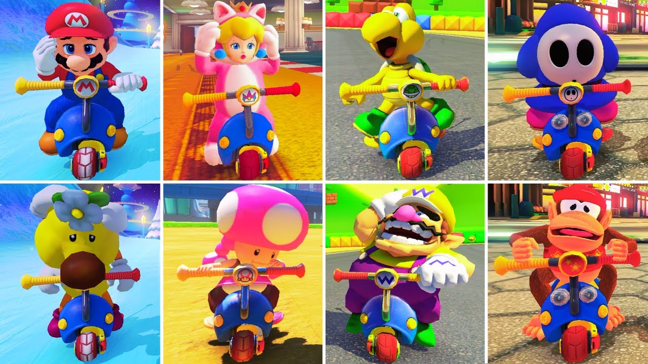 Mario Kart 8 Deluxe - All Characters Lose Animations (MR. SCOOTY)
