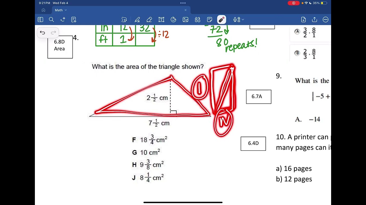 Math Spring Benchmark Review