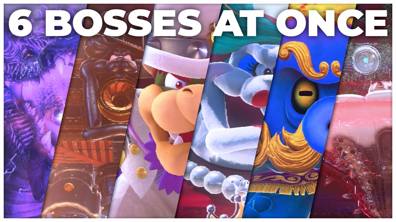 I Beat 6 Boss Fights at the Same Time - Super Mario Odyssey