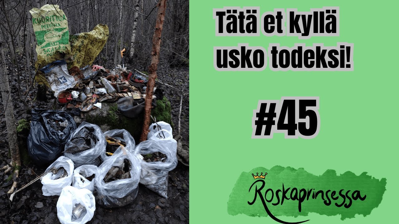 #45 Huh mitkä roskatalkoot – Hirveästi kenkiä ja vaatteita maan alta!