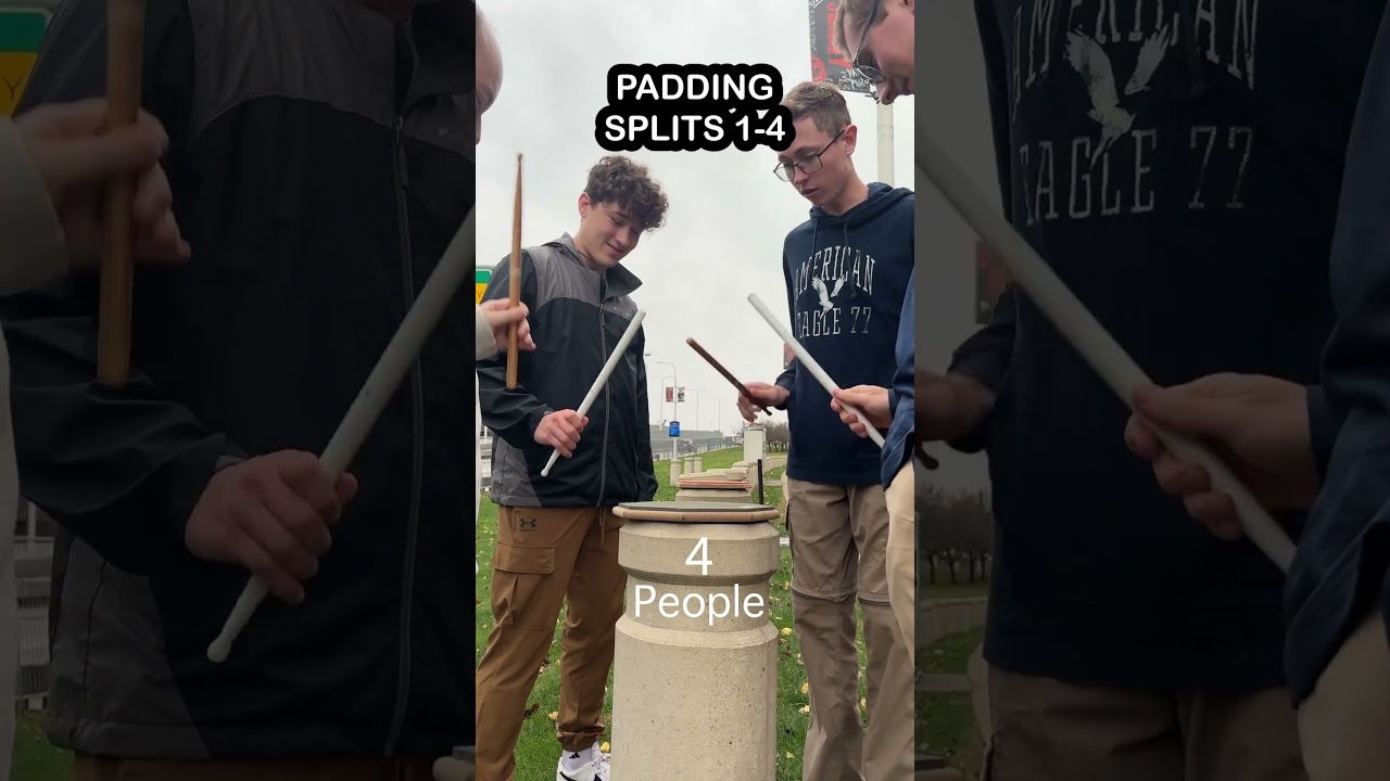 4 PEOPLE!? #wgi #bassdrum #drummer #indoorpercussion #drums #drumline
