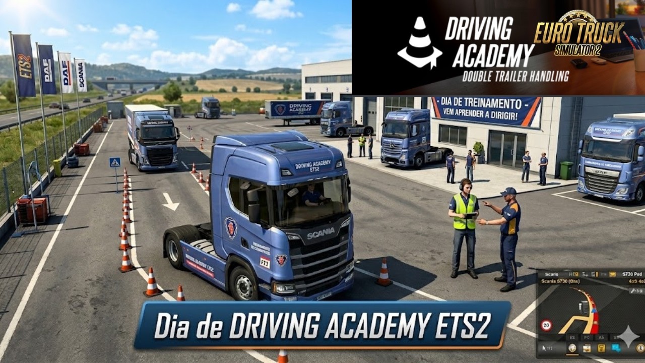 ETS 2 1.58  Dia  de Academia de Direção no ETS2