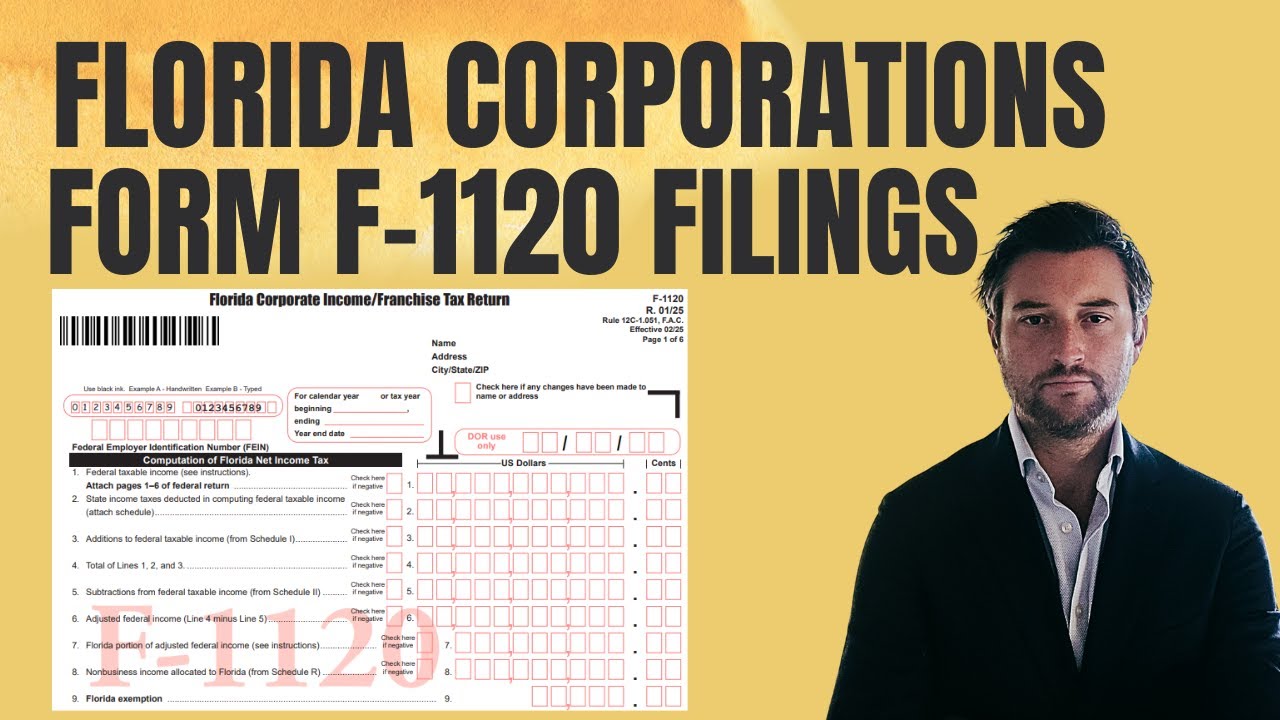 How to File Florida Corporate Income Tax Return (F-1120)