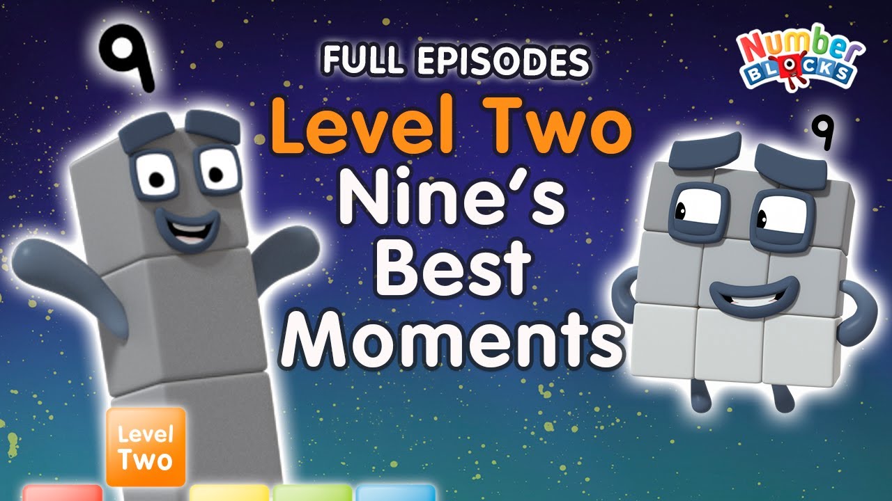 @Numberblocks- #Stayathome | Level Two | FULL EPISODES | All the Best Nine Moments! | #HomeSchooling
