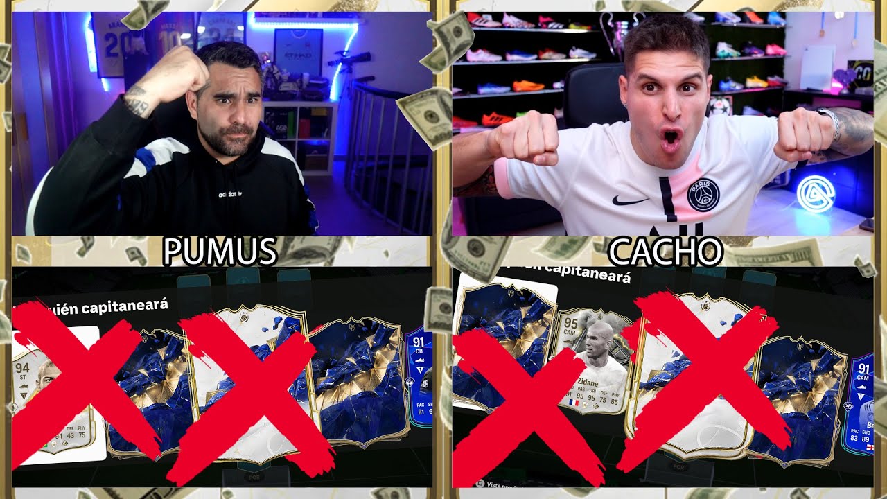 FUT DRAFT MILLONARIO DESCARTANDO TOTY E ICONO VS CACHO !!!