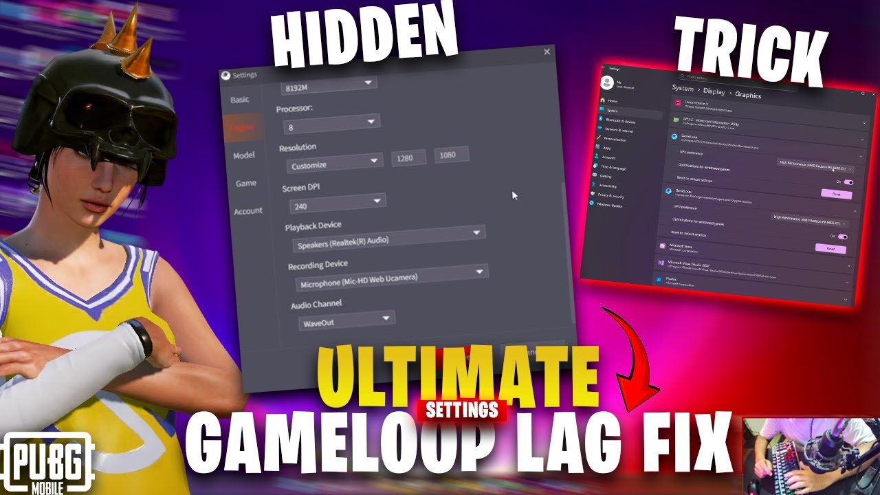 Gameloop Best Settings For Low End Pc -Laptop 😨 Lag Fix | Errors | Fps Problem ⚡ 100% solved 🔥