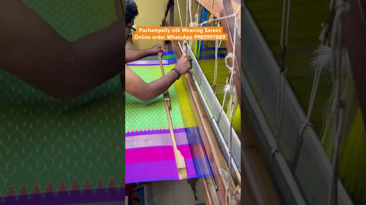 Pochampally Ikkat Handlooms manufacturers | online order WhatsApp 9985997889 | weaving Sarees