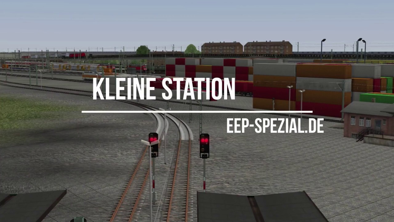 Kleine Bahnstation mit LuA