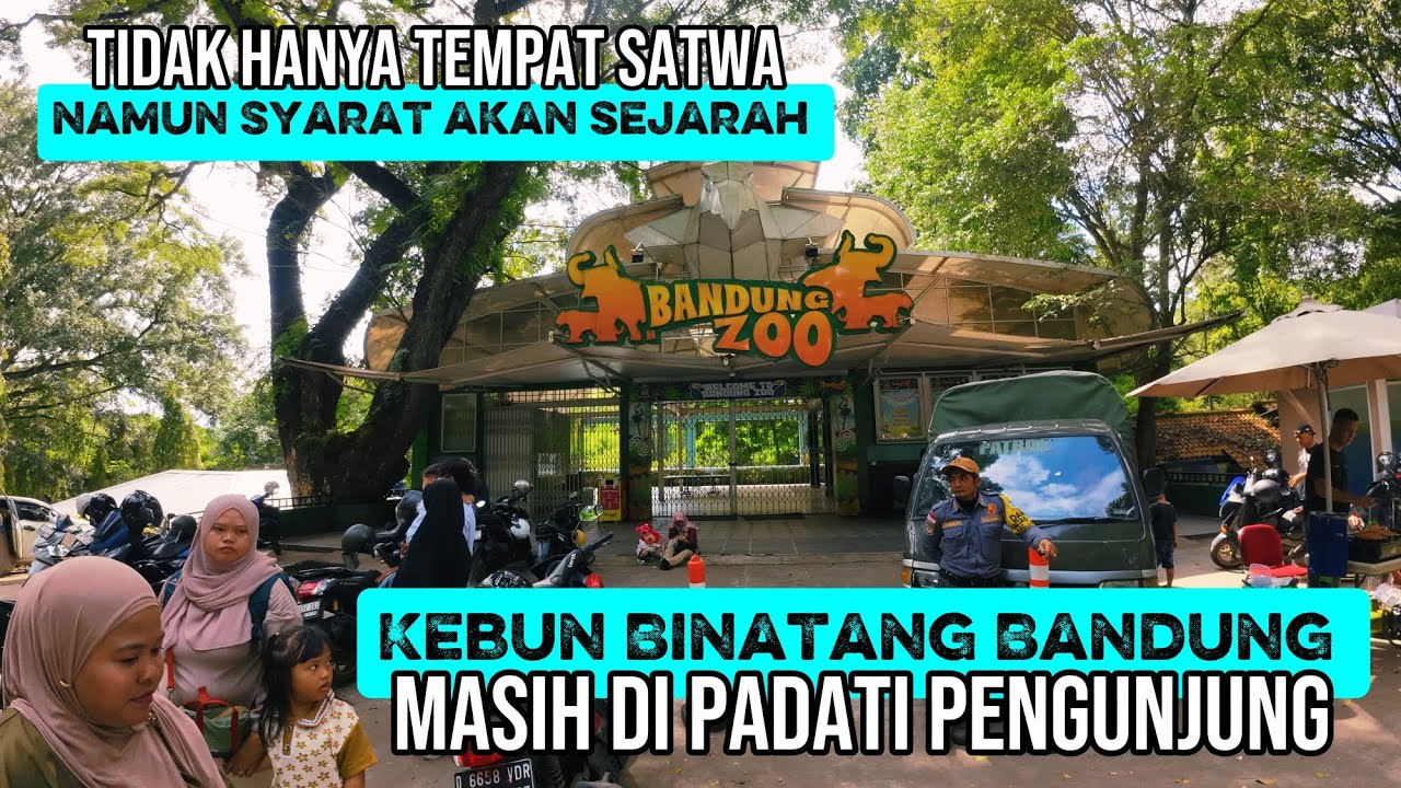 Kebun Binatang Bandung tiket masuk masih sukarela, pengunjung pun masih banyak berdatangan 