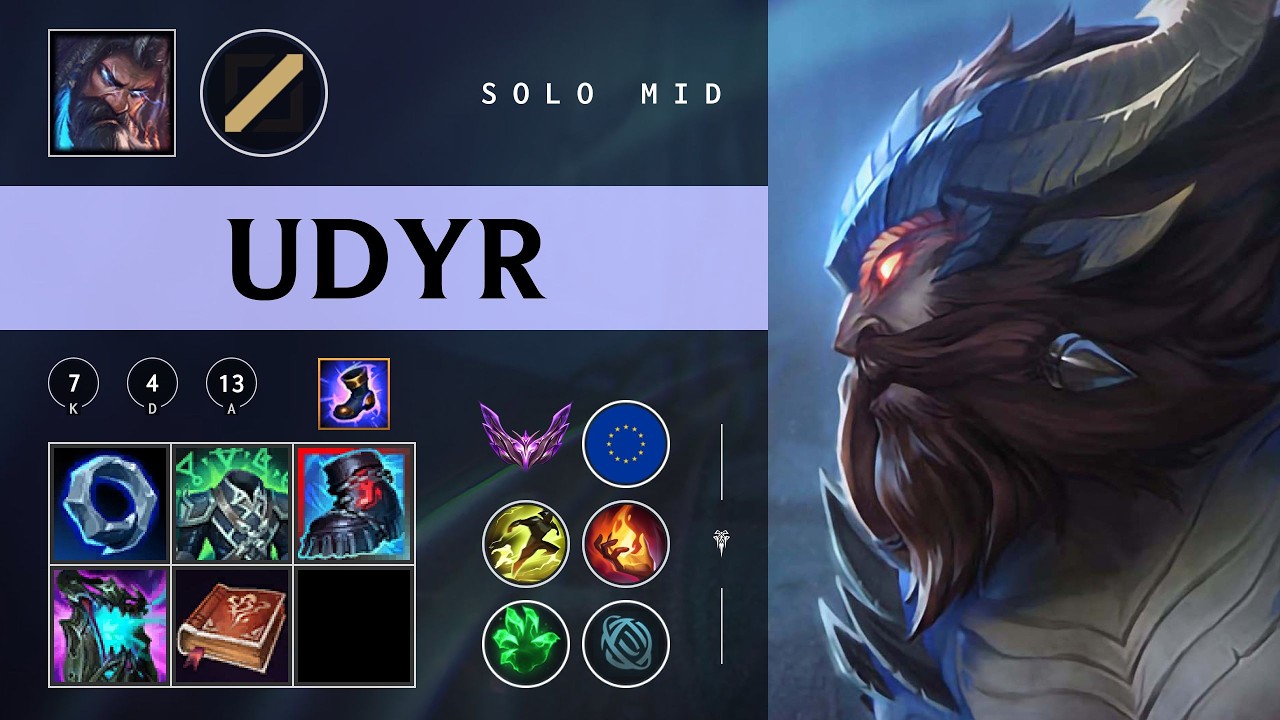 Udyr Mid vs Veigar - EUW Master Patch 26.04