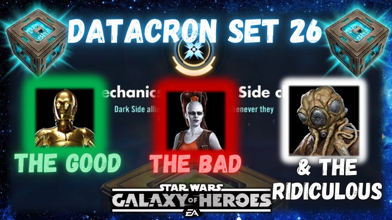 Datacron Set 26 - The Good, The Bad, and the Poorly Written