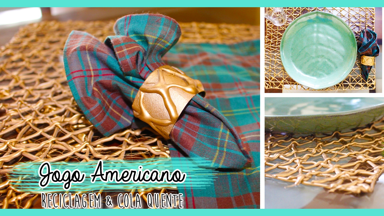 DIY: Jogo Americano com cola quente!