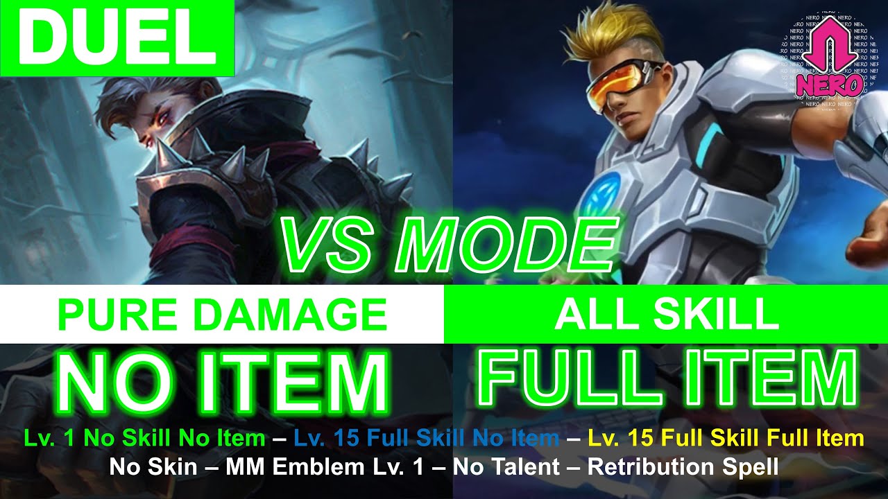 VS Mode - Granger vs Bruno Mobile Legends (All Mode)