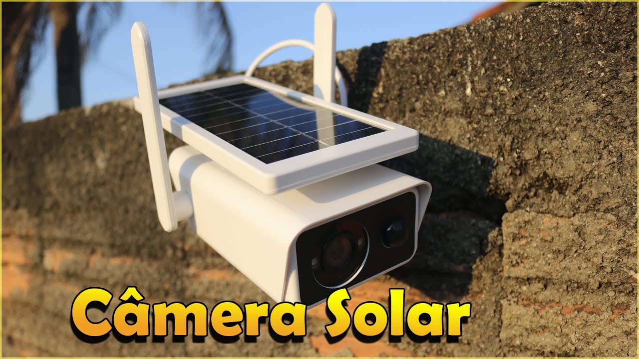 CAMERA IP SOLAR COM BATERIA ACESSO REMOTO FULL HD APP ICSEE