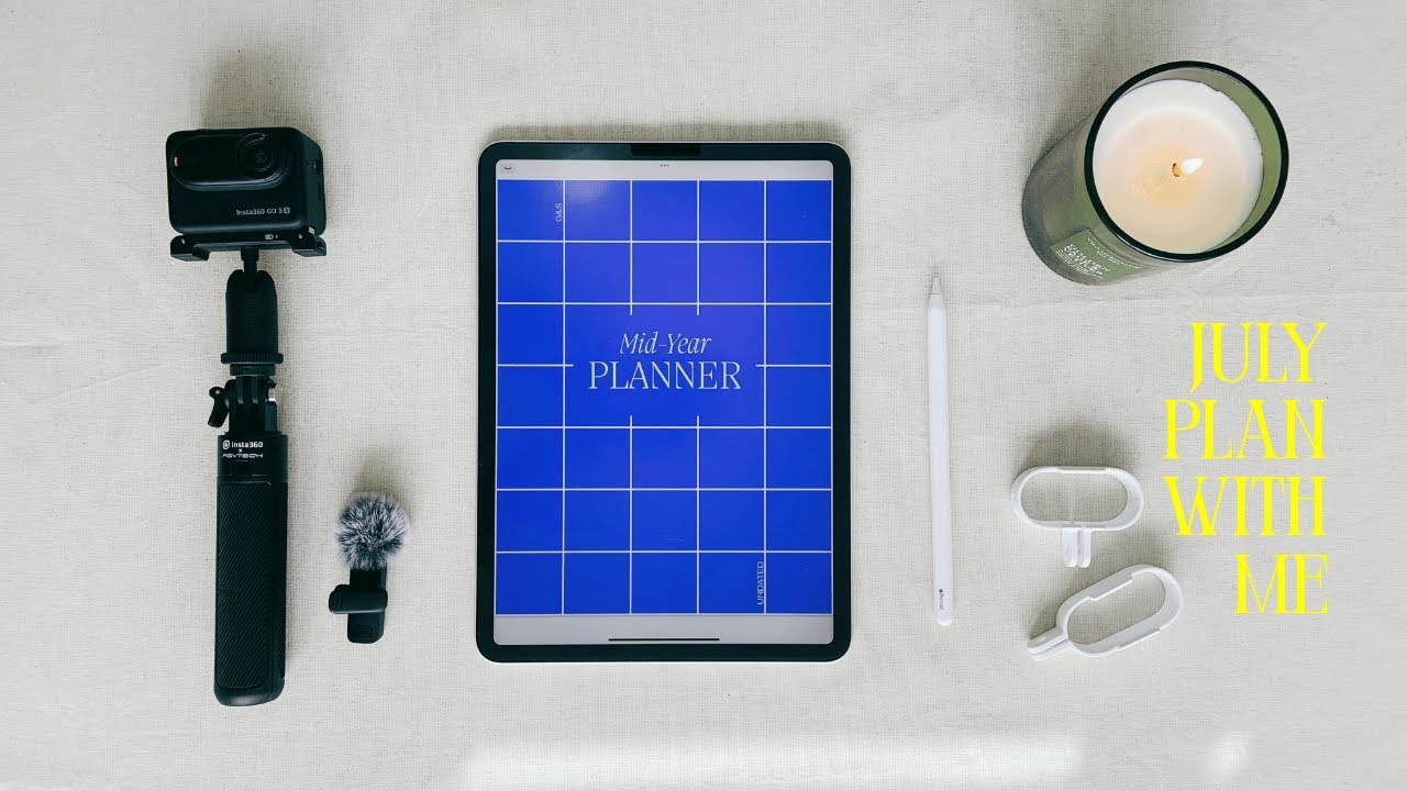 ✍🏽July Plan With Me 2025 🌸 | Using Gingham + Stripe's Mid-Year Digital Planner 📕