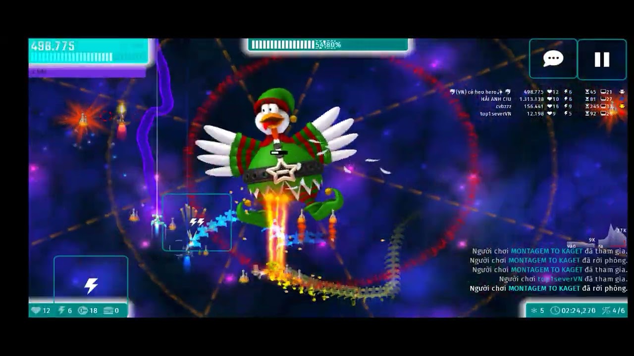 30 chưa phải là Tết mà bắn pháo hoa chicken invaders universe 