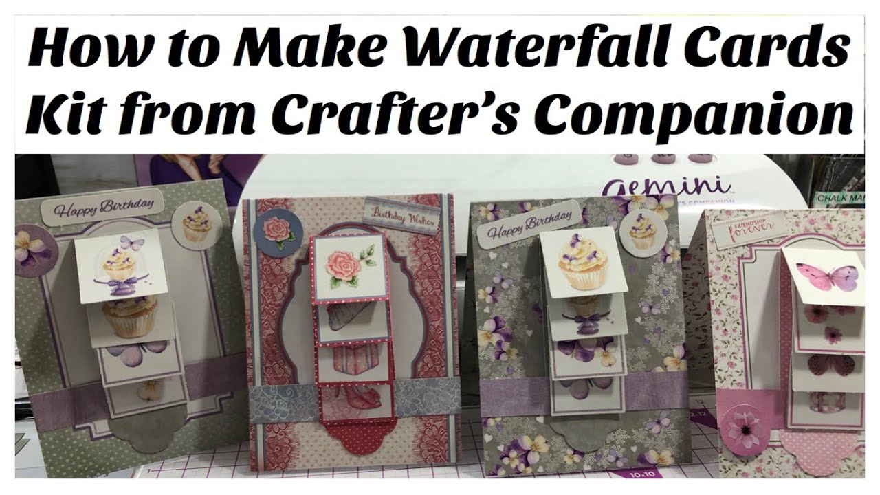 How to Make Waterfall Cards - Kit from Crafter’s Companion