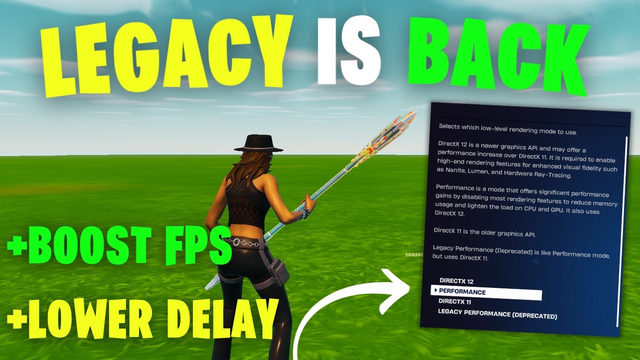 Как вернуть СТАРЫЙ режим производительности в Fortnite, Глава 7 *ОГРОМНЫЙ ПРИРОСТ FPS* (НОВЫЙ сек...