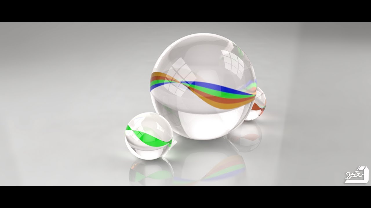 Glass Ball using cinema 4D -speed art