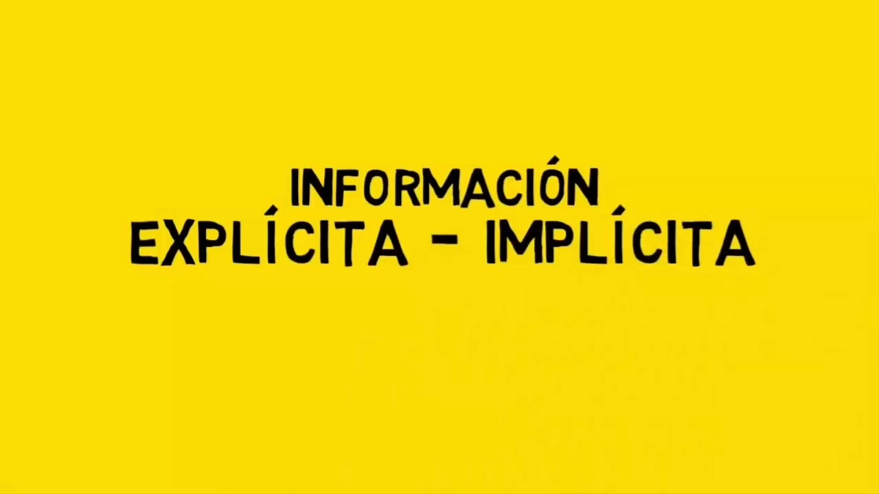 &iquest;C&oacute;mo extraer informaci&oacute;n expl&iacute;cita e impl&iacute;cita?