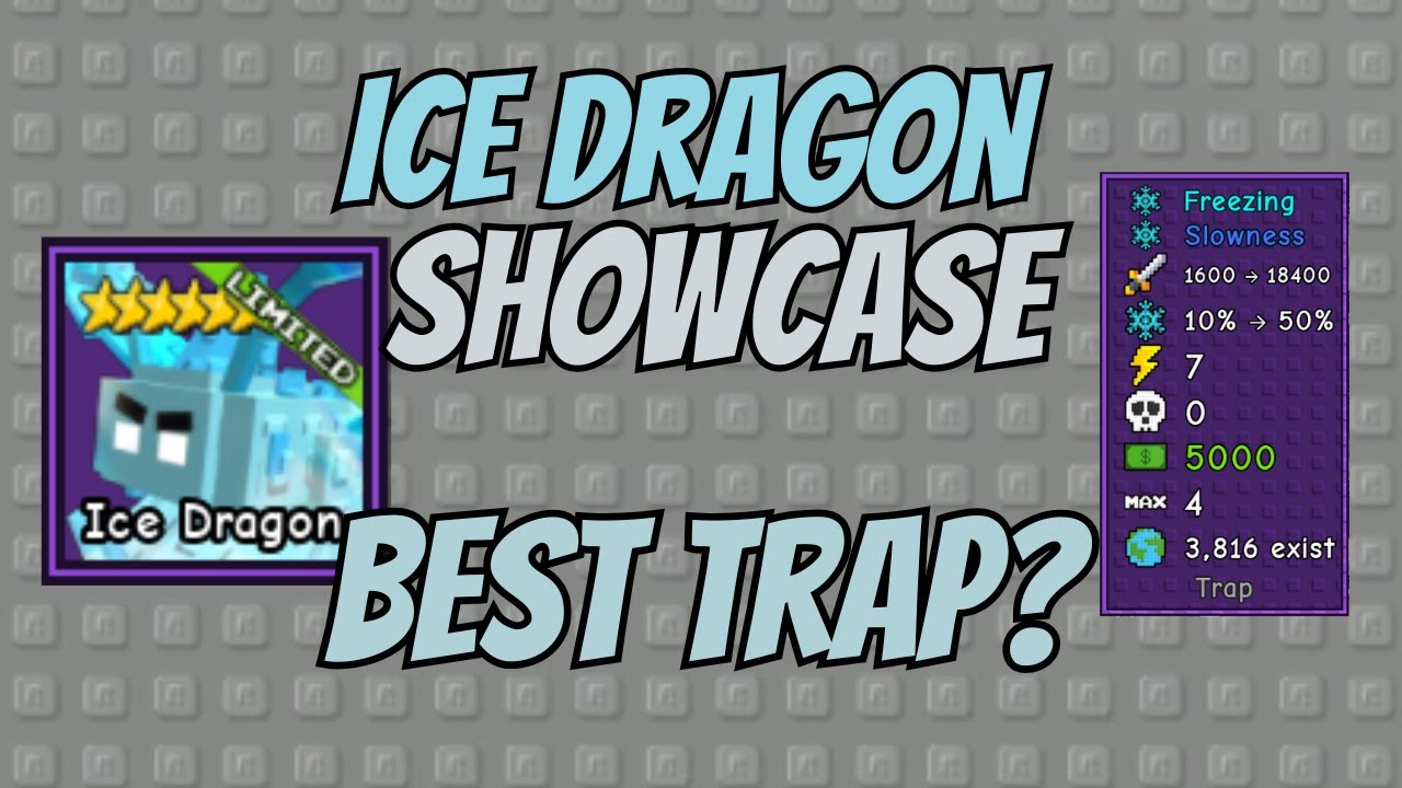 NEW! ICE DRAGON Showcase - Garden Tower Defense