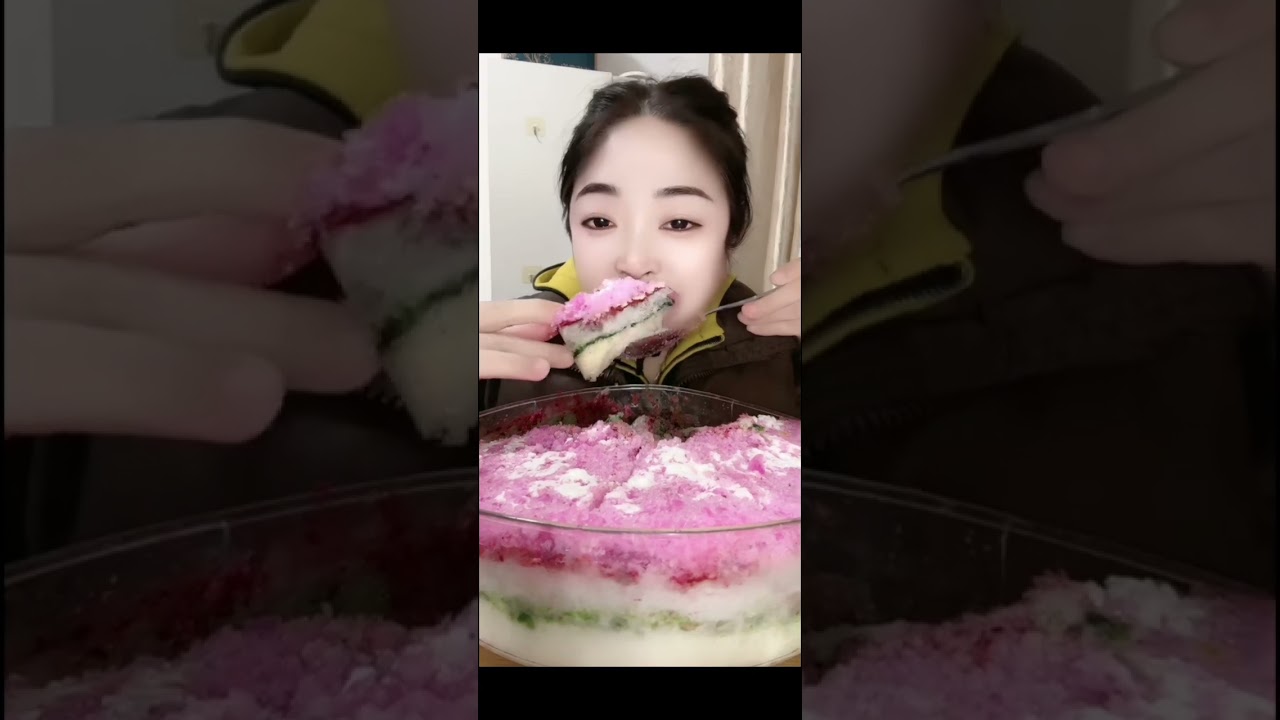 SHAVED AND CRUSHED ICE EATING ASMR//ONLY BITES AND SWALLOWING 🌈🌈🌈