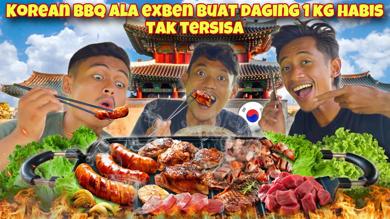 TRAKTIR MBAH & MUGI KOREAN BARBEQUE 1KG DAGING SAPI  & SOSIS