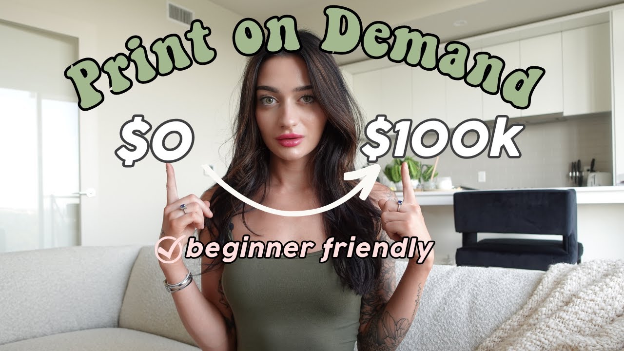 How to start Etsy Print on Demand as a Beginner | Easy Design Tutorial
