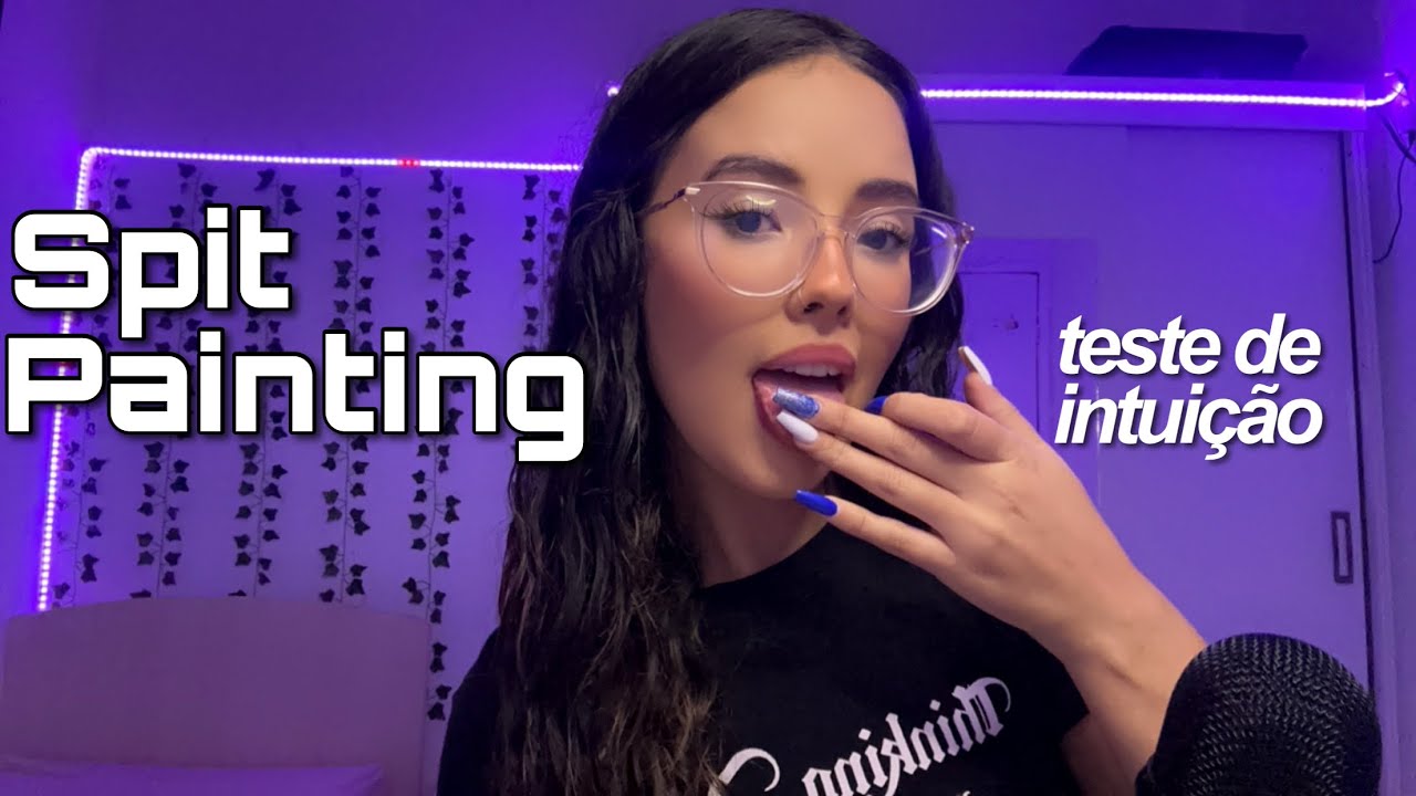 ASMR -1H INTENSE SPIT PAINTING YOUR FACE 👄💦| mouth sounds