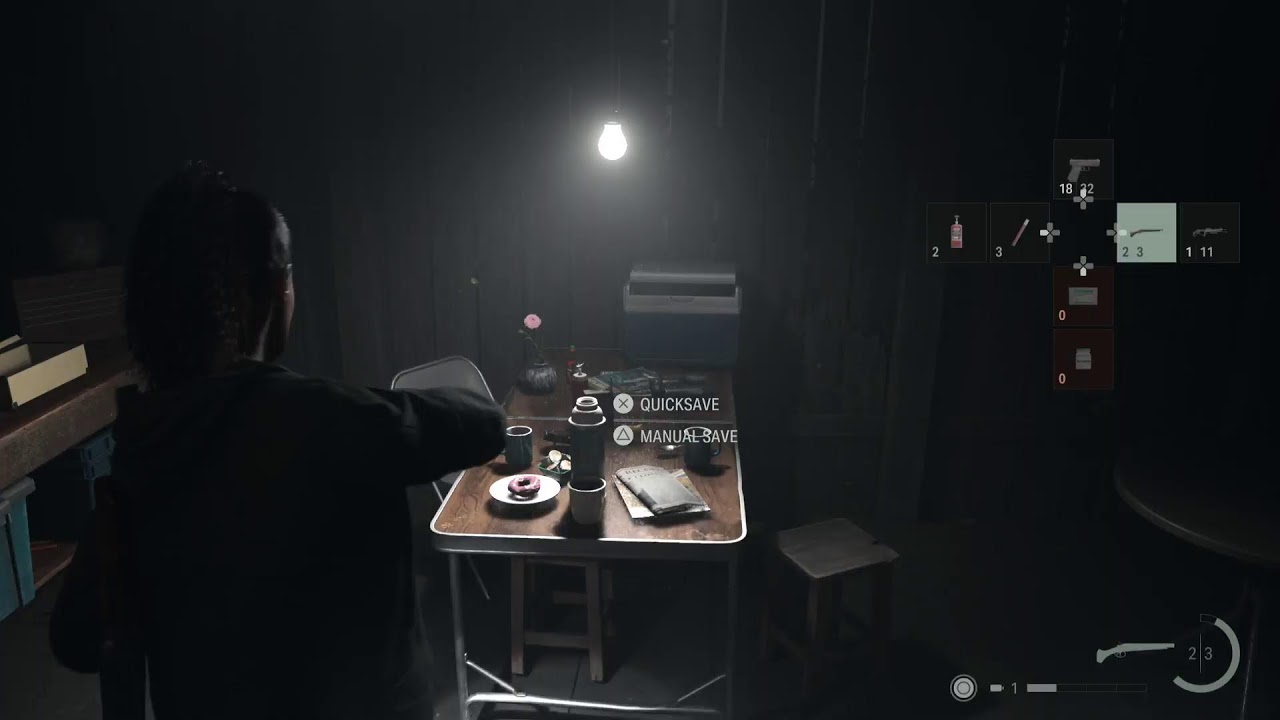 Getting scared as usual in Alan Wake 2.