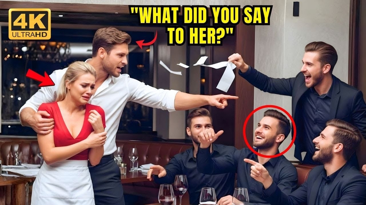 Four Rich Boys Refused To Pay The Waitress Until The Single Dad Shows Up Behind Them