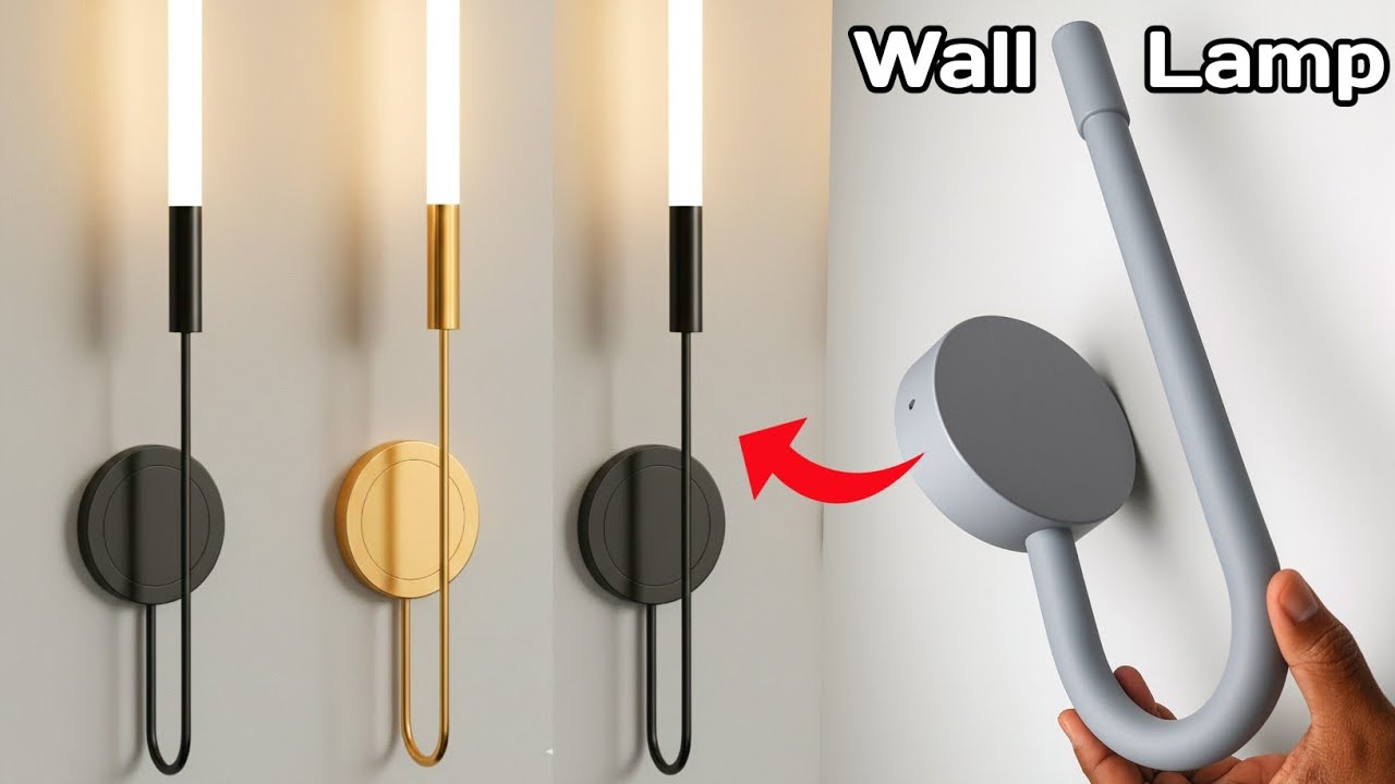 How to Make House interior Home Decoration Wall Light Decorative Wall Lamp Idea Diy Project Diy Lamp