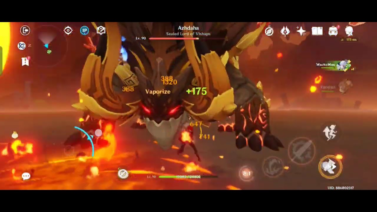 Earthshaker Dragon Co-Op Boss Fight 🔥 Open World Mayhem | Genshin Impact Multiplayer Showcase