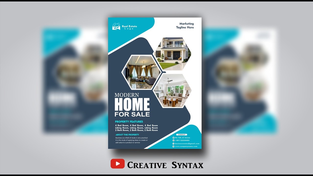 Professional Real Estate and Business Flyer Design in CorelDRAW, Step by Step for Beginners