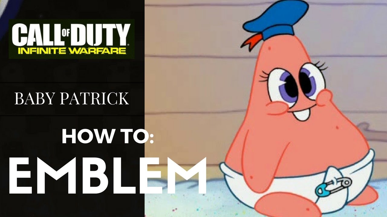 IW: HOW TO EMBLEM - BABY PATRICK STAR FROM SPONGEBOB ON INFINITE WARFARE TUTORIAL