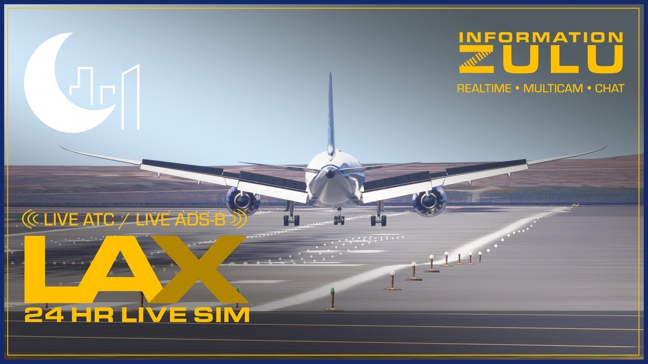 ✈️ LAX LIVE SIM | Evening Rush Hour 3p&ndash;11p | ADS-B + Real ATC | KLAX LAX | APR 14 2026