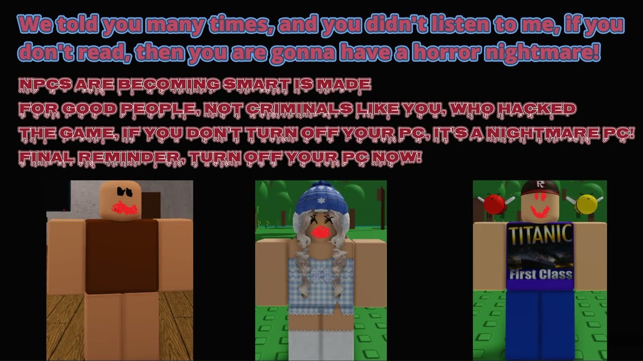 My Very Own Roblox NPCs are Becoming Smart Anti-Piracy Screen #33!