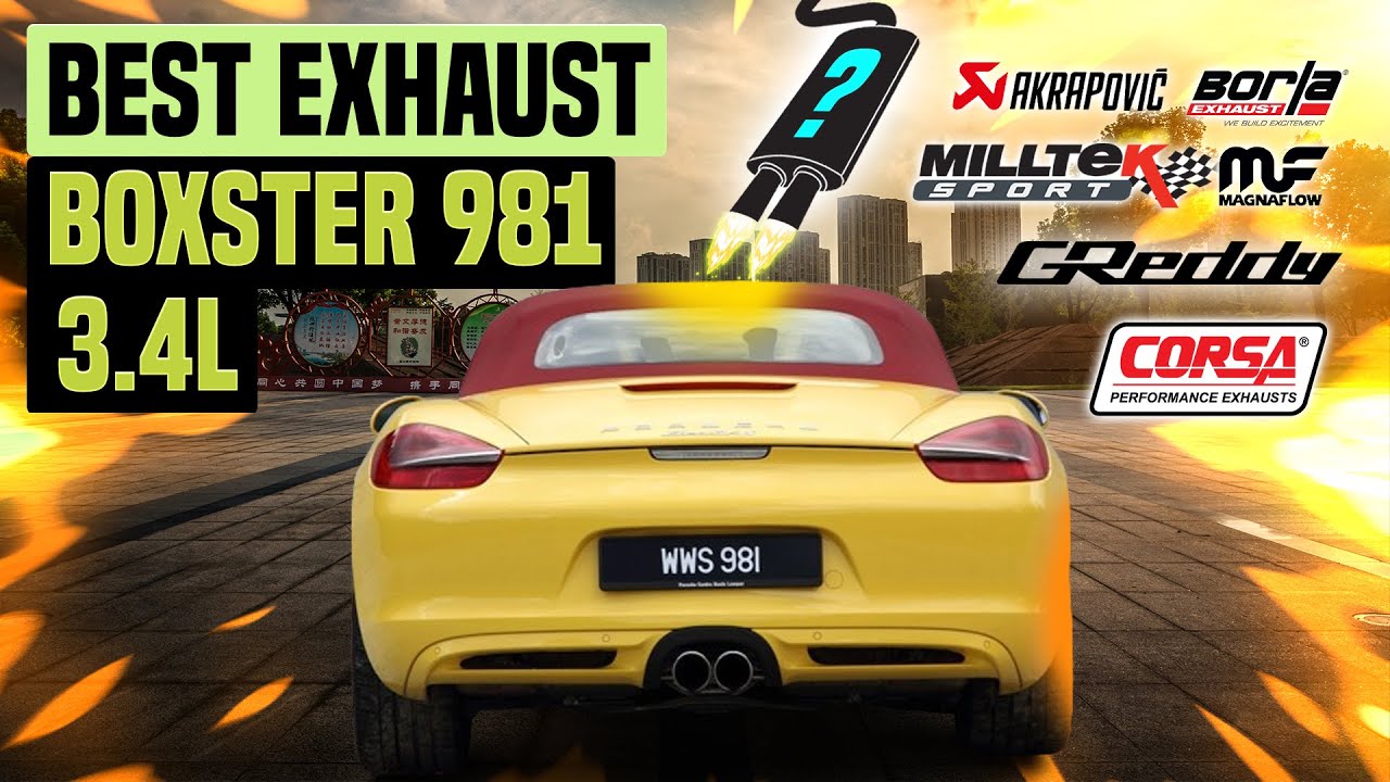 Porsche Boxster 981 Exhaust Sound 3.4L 🔥 Upgrade,Stock,Review,Acceleration,Straight Pipe,Modified+