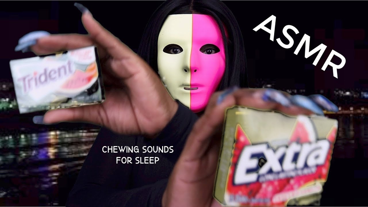Trident ASMR Eating Sounds Watermelon Chewing Gum