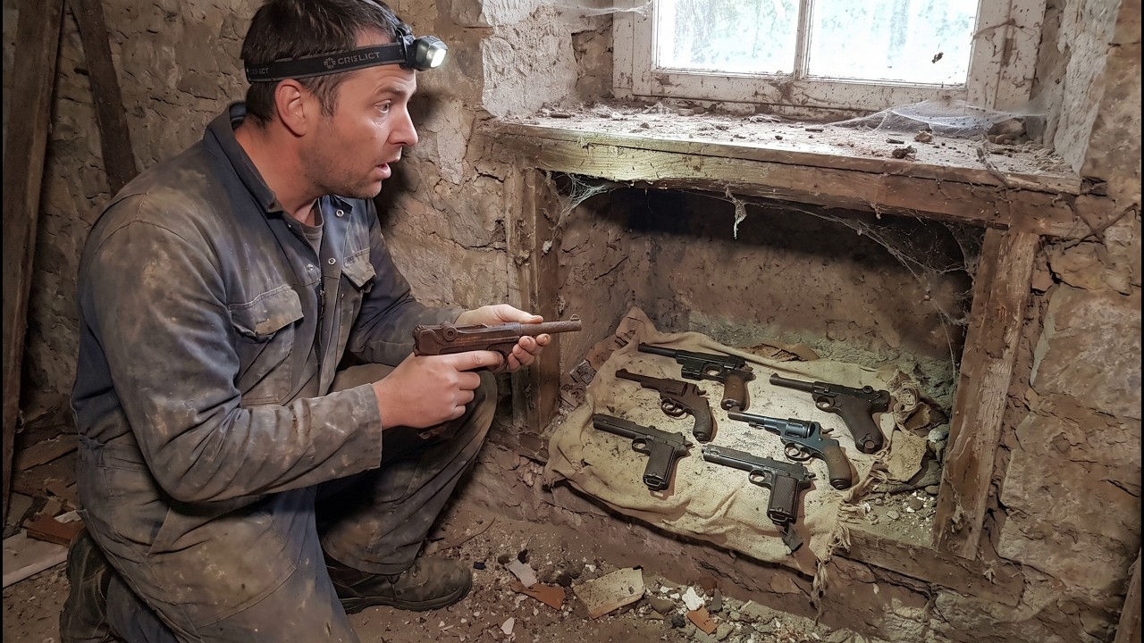 НАШЁЛ ТАЙНИК С ПИСТОЛЕТАМИ В СТАРОМ ДОМЕ / WW2 METAL DETECTING