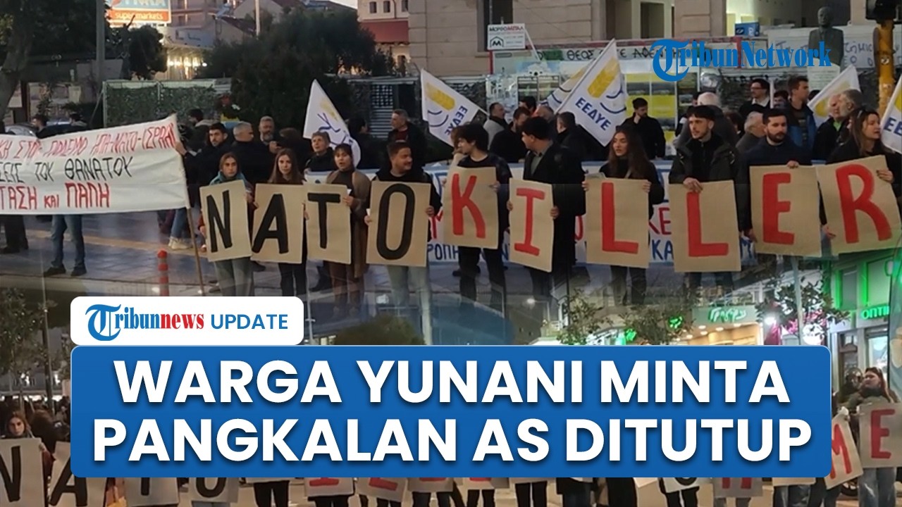 Warga Yunani Ogah Negaranya Jadi Tempat Singgah Kapal Induk AS, Desak Pangkalan Washington Ditutup