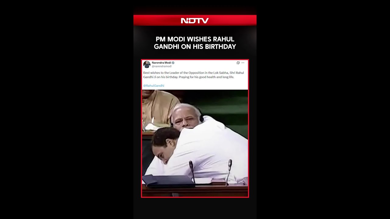 PM Modi Wishes Rahul Gandhi On His Birthday