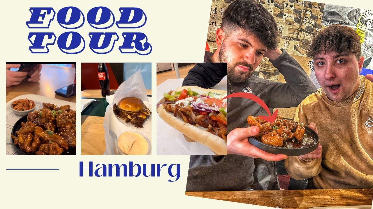 FOOD TOUR DURCH HAMBURG! 😍🔥 Verschiedene Gerichte testen mit Ahmad 🔥😂| CVS-YT