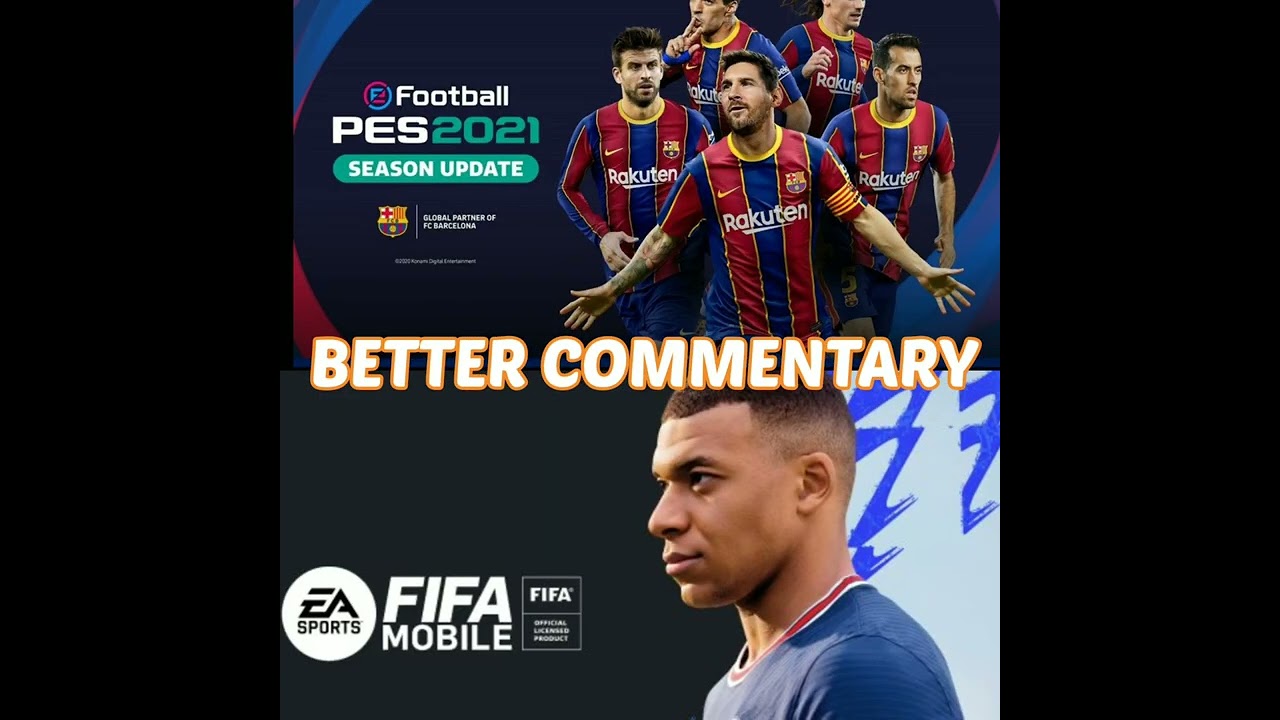 PES 2021 VS FIFA 22 MOBILE ||#shorts #gaming