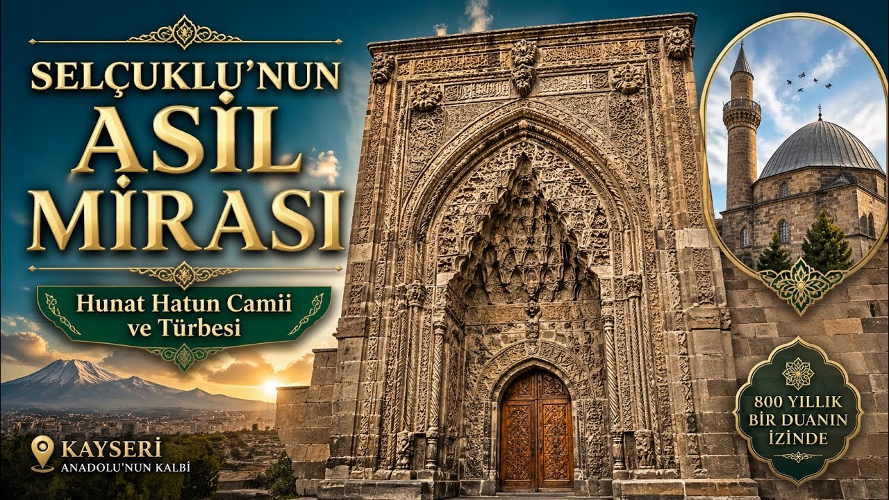 Kayseri'nin Merkez Camiisi Hunat Hatun Camii Ve Türbesi
