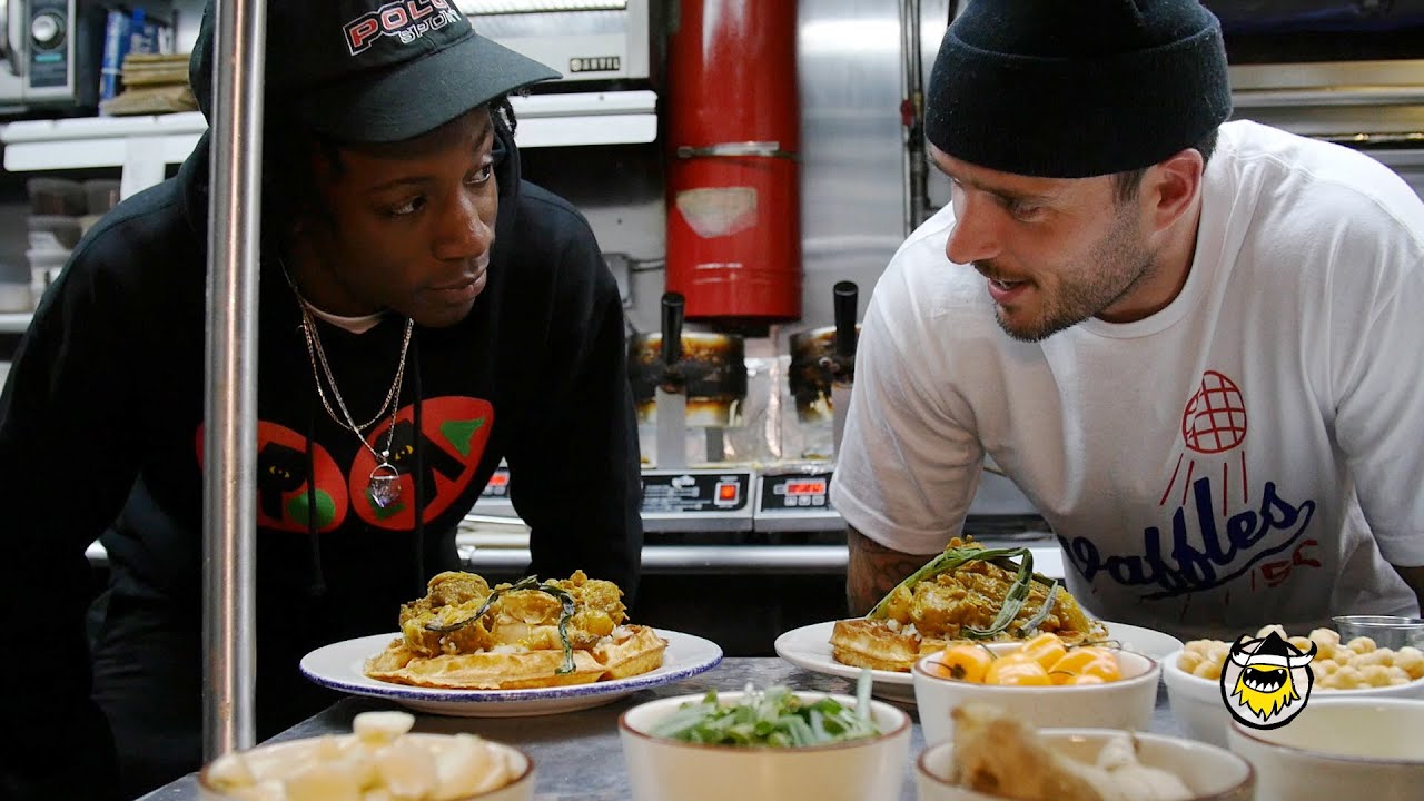 Joey Bada$$ Makes Curry Chicken and Waffles with John Seymour of Sweet Chick